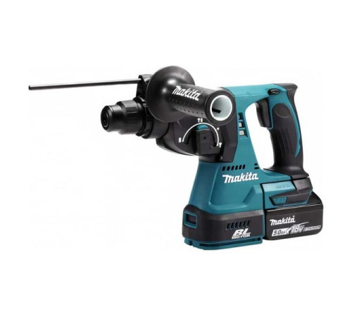 Аккумуляторный бесщеточный перфоратор Makita SDS+,18В, 1x5Ач, Li-ion DHR242RT