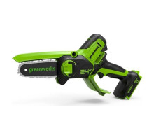 Аккумуляторная цепная мини пила GreenWorks 24V, 10 см, без АКБ и ЗУ 2008207