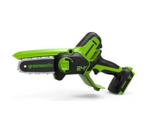 Аккумуляторная цепная мини пила GreenWorks 24V, 10 см, без АКБ и ЗУ 2008207