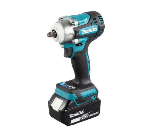 Аккумуляторный ударный гайковерт Makita бесщеточный, 18 В, Li-ion, BL-мотор, 0-3200 об\мин, 0-4000 уд\мин, 300 Нм, 4 скорости, квадрат 3\8",1.4 кг, кор., подсветка, М10-М20, 2x5.0 Ач, быстрое ЗУ, кейс DTW302RTJ