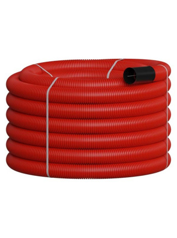 Гофрированные трубы для прокладки кабеля под землей Экопласт NR075 с протяжкой D75мм (внешн.) 801075