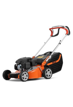 Газонокосилка Oleo-Mac gv 44 tk comfort, двигатель emak k450 ohv (123 cc), самоходная, травосборник 60 л, ширина деки 44 см, ширина кошения 41 см, 24.5 кг 6610-9074E5