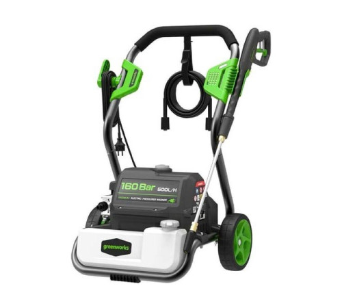 Мойка высокого давления электрическая GreenWorks 2800 Вт, 160 бар 5106807