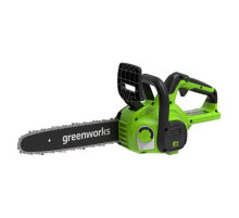 Цепная пила аккумуляторная GreenWorks G24CS25 24V, 25см, c 1хАКБ 4Ач c USBи ЗУ 2007707USB4