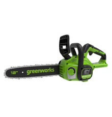 Цепная пила аккумуляторная GreenWorks GD24CS30 24V, 30см, бесщеточная, c 1хАКБ 4 Ач c USB и ЗУ 2007007USB4