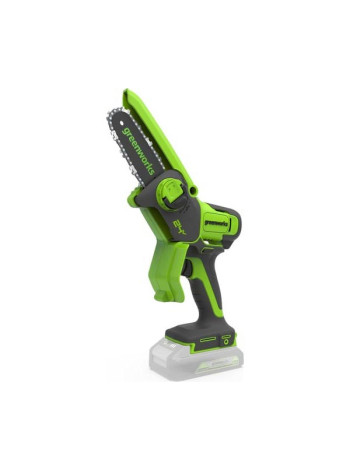 Цепная мини пила аккумуляторная GreenWorks 24V, 10см, c 1хАКБ 2Ач с USB и ЗУ 2008207USB2