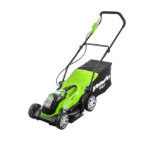 Газонокосилка аккумуляторная GreenWorks G40LM35 40V, 35 см, c 1хАКБ 4 Ач c USB и ЗУ 2501907USB4