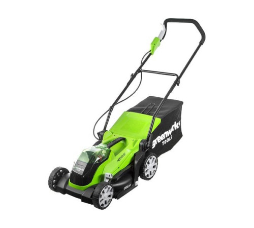 Газонокосилка аккумуляторная GreenWorks G40LM35 40V, 35 см, c 1хАКБ 4 Ач c USB и ЗУ 2501907USB4