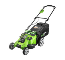 Газонокосилка аккумуляторная GreenWorks TwInforce G40LM49DB, 40V, 49 см, c 1хАКБ 4 Ач c USB и ЗУ 2500207USB4