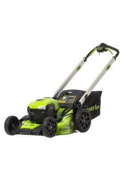 Газонокосилка аккумуляторная GreenWorks GD40LM48SP 40V, 48 см, самоходная, бесщеточная, c 1хАКБ 4 Ач c USB и ЗУ 2517407USB4