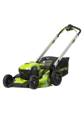 Газонокосилка аккумуляторная GreenWorks GD40LM48SP 40V, 48 см, самоходная, бесщеточная, c 1хАКБ 4 Ач c USB и ЗУ 2517407USB4