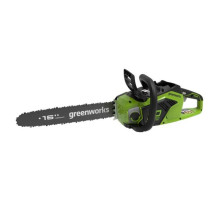 Цепная пила аккумуляторная GreenWorks GD40CS18 40V, 40 см, бесщеточная, до 1.8 КВт, с 1хАКБ 2Ач c USB и ЗУ 2005807USB2