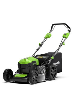 Газонокосилка аккумуляторная GreenWorks GD40LM46SP 40V, 46см, самоходная, бесщеточная, c 1хАКБ 4 Ач c USB и ЗУ 2506807USB4