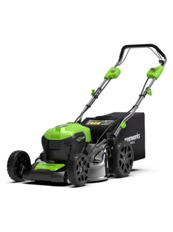 Газонокосилка аккумуляторная GreenWorks GD40LM46SP 40V, 46см, самоходная, бесщеточная, c 1хАКБ 4 Ач c USB и ЗУ 2506807USB4