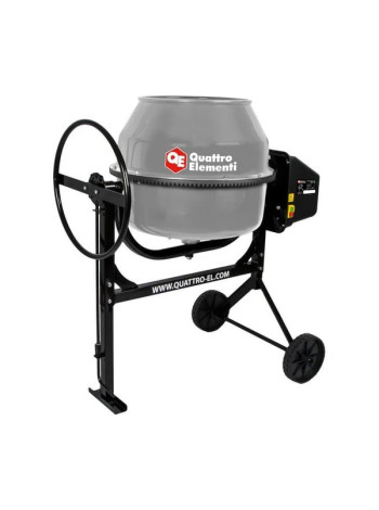 Бетоносмеситель QUATTRO ELEMENTI Terra 120 550 Вт, 120 л, 27 об/м, замес 40 л, чугунный венец 917-957