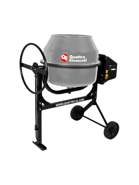 Бетоносмеситель QUATTRO ELEMENTI Terra 120 550 Вт, 120 л, 27 об/м, замес 40 л, чугунный венец 917-957