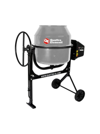 Бетоносмеситель QUATTRO ELEMENTI Terra 140 550 Вт, 140 л, 27 об/м, замес 65 л, чугунный венец 917-964