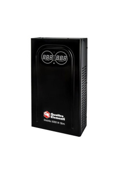 Стабилизатор напряжения настенный QUATTRO ELEMENTI Stabilia 3000 W-Slim (3000 ВА, 140-270 В) 917-803