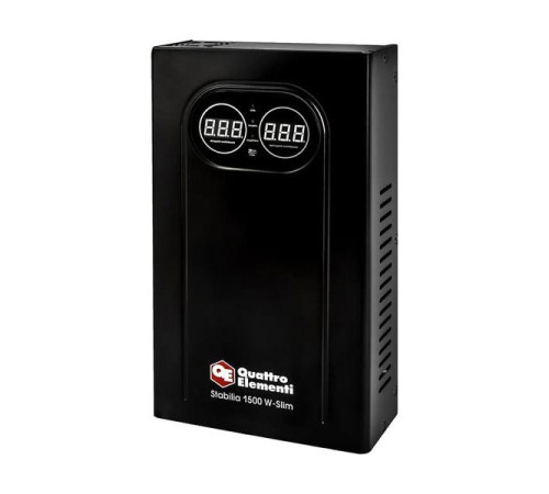 Стабилизатор напряжения настенный QUATTRO ELEMENTI Stabilia 1500 W-Slim (1500 ВА, 140-270 В) 917-780