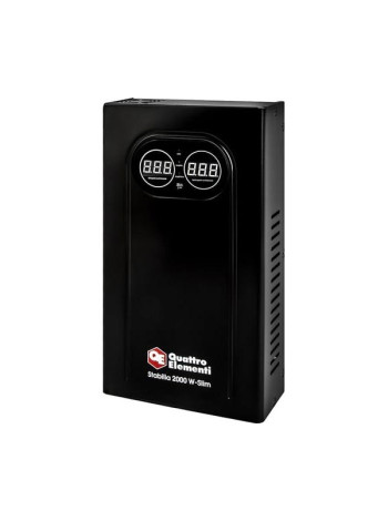 Стабилизатор напряжения настенный QUATTRO ELEMENTI Stabilia 2000 W-Slim (2000 ВА, 140-270 В) 917-797
