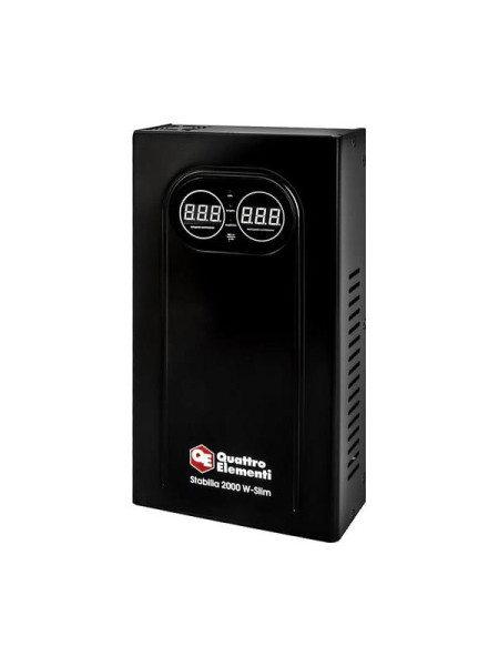 Стабилизатор напряжения настенный QUATTRO ELEMENTI Stabilia 2000 W-Slim (2000 ВА, 140-270 В) 917-797