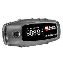 Пусковое устройство QUATTRO ELEMENTI Nitro 20 (12В, 20000 мАч, 1600 А, Type-C, USB-A, дисплей, фонарь 919-265