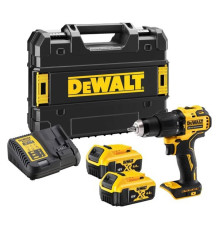 Аккумуляторная ударная дрель-шуруповерт Dewalt DCD709M2T, 18 В, 1650 об/мин, 28050 уд/мин, с 2 АКБ 4 Ач и ЗУ, в кейсе TSTAK DCD709M2T-QW