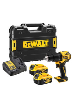 Аккумуляторная ударная дрель-шуруповерт Dewalt DCD709M2T, 18 В, 1650 об/мин, 28050 уд/мин, с 2 АКБ 4 Ач и ЗУ, в кейсе TSTAK DCD709M2T-QW