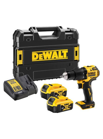 Аккумуляторная ударная дрель-шуруповерт Dewalt DCD709M2T, 18 В, 1650 об/мин, 28050 уд/мин, с 2 АКБ 4 Ач и ЗУ, в кейсе TSTAK DCD709M2T-QW