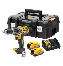 Аккумуляторная ударная дрель-шуруповерт Dewalt DCD796E2T, 18 В, 2000 об/мин, 34000 уд/мин, с 2 АКБ 1.7 Ач и ЗУ, в кейсе DCD796E2T-QW