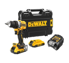 Аккумуляторная дрель-шуруповерт Dewalt DCD800D2T, 18 В, 2000 об/мин, с 2 АКБ 2 Ач и ЗУ, в кейсе TSTAK DCD800D2T-QW