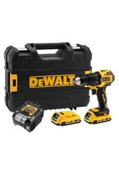 Аккумуляторная ударная дрель-шуруповерт Dewalt DCD709D2T, 18 В, 1650 об/мин, 28050 уд/мин, с 2 АКБ 2 Ач и ЗУ, в кейсе TSTAK DCD709D2T-QW