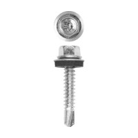 Саморезы Зубр для крепления кровельных материалов к металлическим конструкциям, оцинкованные, 6,3x32 мм, 1200шт 4-300310-63-032