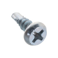 Саморезы со сверлом Зубр оксидированные по листовому металлу до 2 мм, п/цилиндр PH2, 3,8x11 мм, ТФ0, 22000 шт 4-300130-38-11