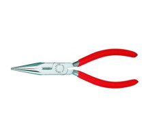 Длинногубцы KNIPEX  с реж. кромк. радиомонтаж., полукругл. прям. губки,  хром, 1К ручки KN-2503125