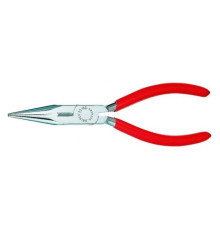Длинногубцы KNIPEX  с реж. кромк. радиомонтаж., полукругл. прям. губки,  хром, 1К ручки KN-2503125