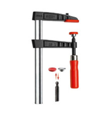 Струбцина BESSEY из ковкого чугуна 600/175, усилие 6 кН, с деревянной рукояткой BE-TG60S17