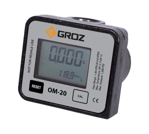 Счетчик цифровой OM/20/1-2/BSP для масла и дизельного топлива GROZ GR45795