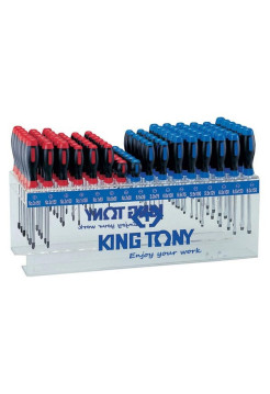 Стенд со стандартными отвертками KING TONY серии 1421, 1422, 96 предметов 31416MR