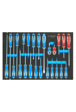 Набор отверток (ложемент, 24 предмета) KING TONY 9-31124MRV