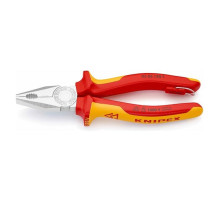 Плоскогубцы комбинированные, со страховочным креплением, 180 мм KNIPEX KN-0306180T