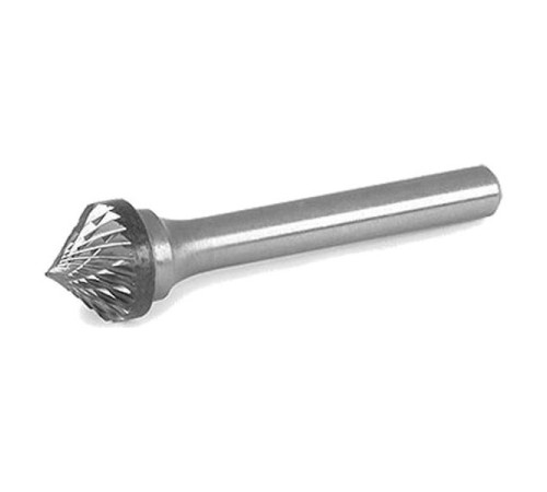 Борфреза твердосплавная тип K конус 90 градусов (25х12 мм; хвостовик 6 мм) MESSER K2512M06