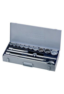 Набор торцевых головок 3/4" 12-гранных 14 предметов IZELTAS 1120006014
