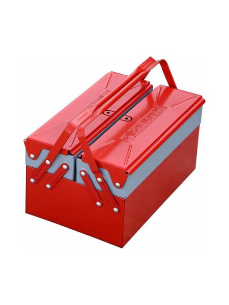 Раскладной ящик для инструментов металлический 190х420х150 3 секции IZELTAS 8410336203