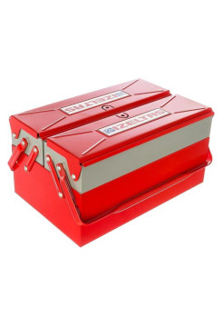 Раскладной ящик для инструментов металлический 190х300х150 3 секции IZELTAS 8410336103