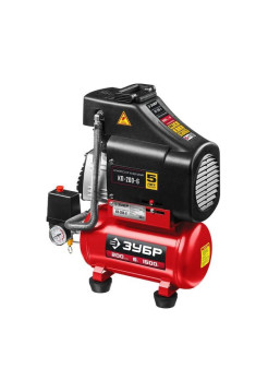 Безмасляный воздушный компрессор Зубр 200 л/мин, 1500 Вт КП-200-6