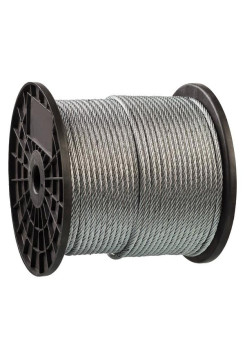 Грузоподъемный стальной трос Зубр Профессионал DIN 3060, d=10 мм, L=60 м 30415-10