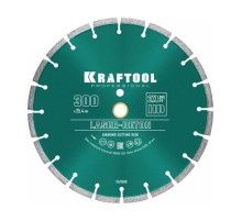 Диск алмазный отрезной по бетону и камню KRAFTOOL LASER-BETON (300х25.4 мм) 36686-300