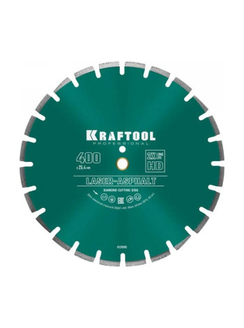 Диск алмазный отрезной по асфальту KRAFTOOL LASER-ASPHALT (400х25.4 мм) 36687-400