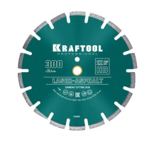 Диск алмазный отрезной по асфальту KRAFTOOL Laser-aphsfalt (300х25.4/20 мм, 10х3.2 мм) 36687-300
